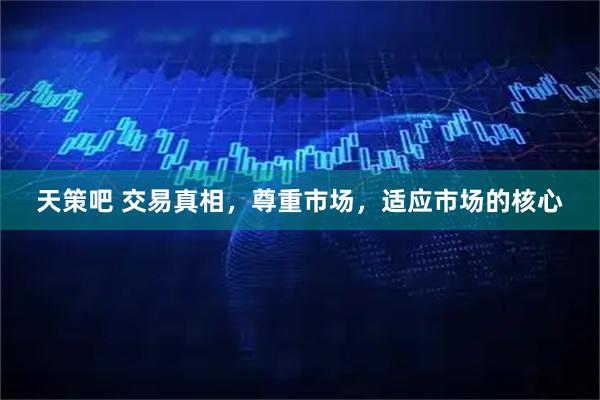 天策吧 交易真相，尊重市场，适应市场的核心