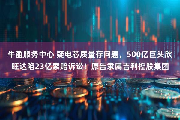 牛盈服务中心 疑电芯质量存问题,500亿巨头欣旺达陷23亿索赔诉讼!原告隶属吉利控股集团
