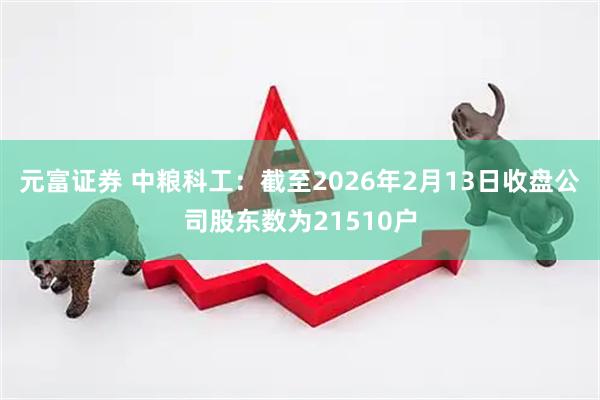 元富证券 中粮科工：截至2026年2月13日收盘公司股东数为21510户